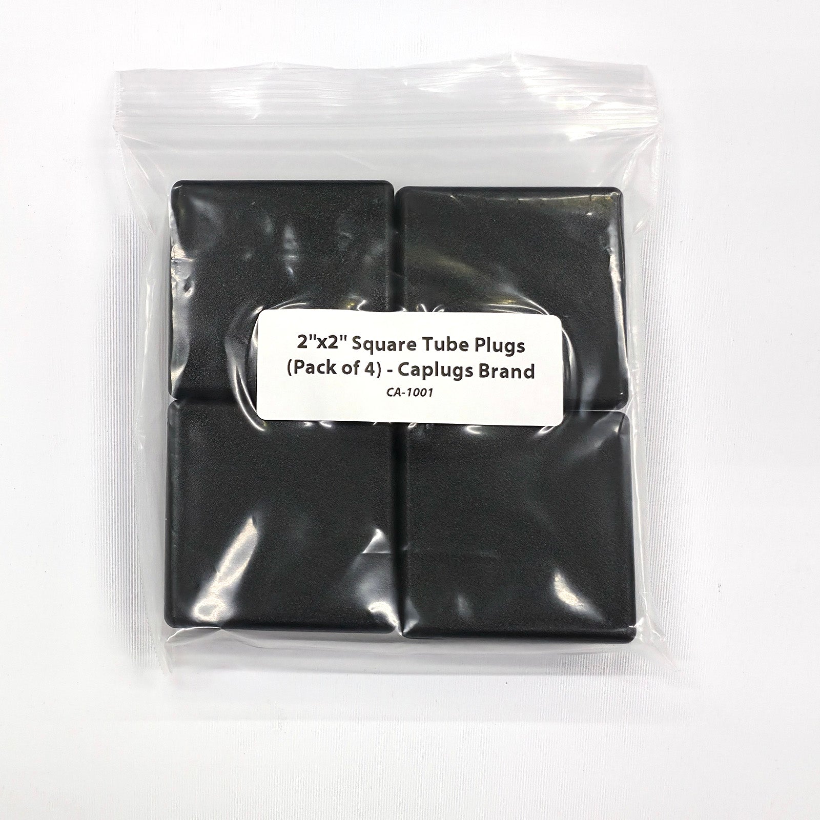 2"x2" Square Tube Plugs (Pack of 4) - Caplugs Brand