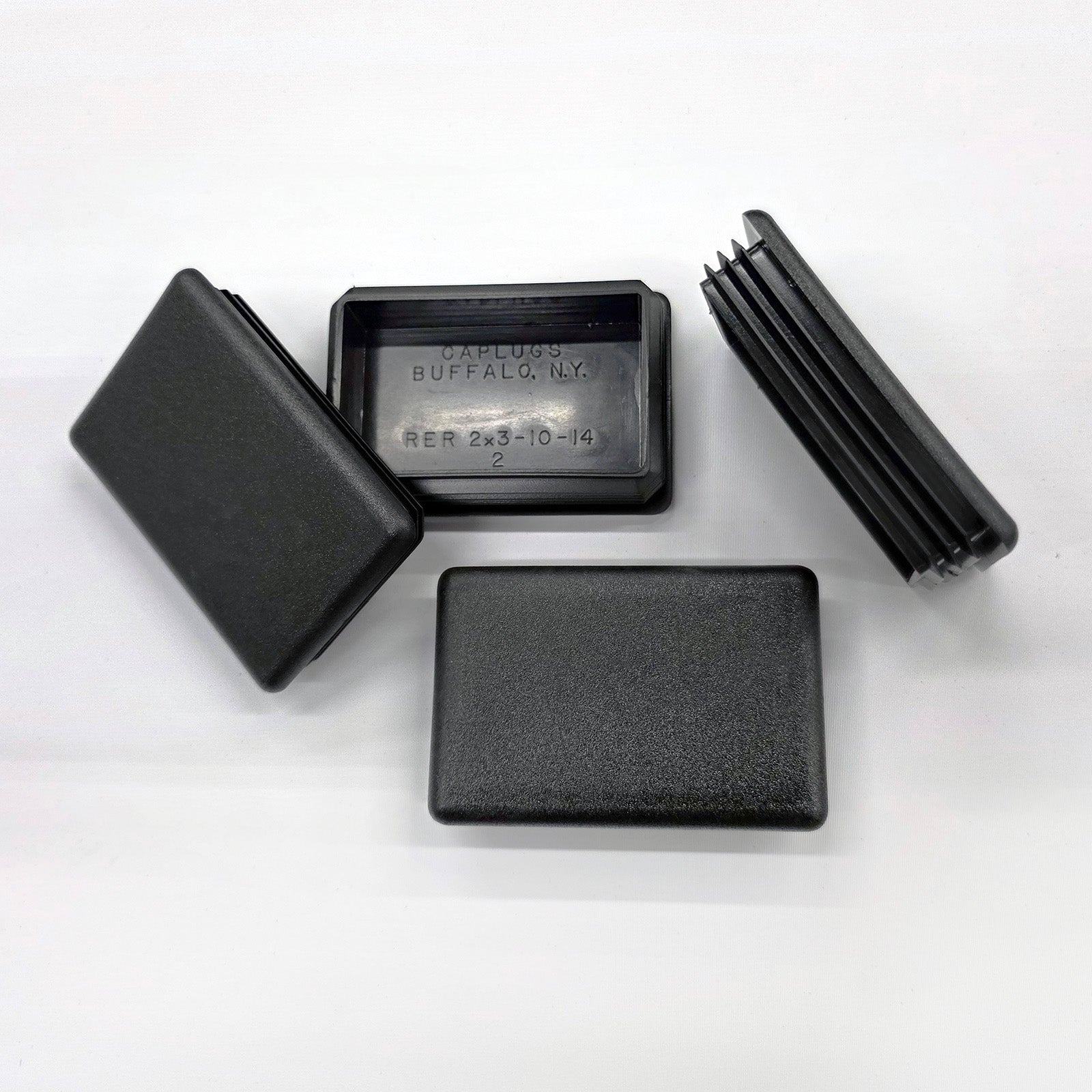 2"x3" Rectangle Tube Plugs (Pack of 4) - Caplugs Brand