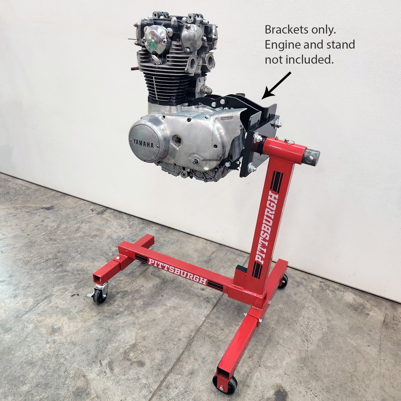 Deluxe Yamaha XS650 Engine Stand Brackets