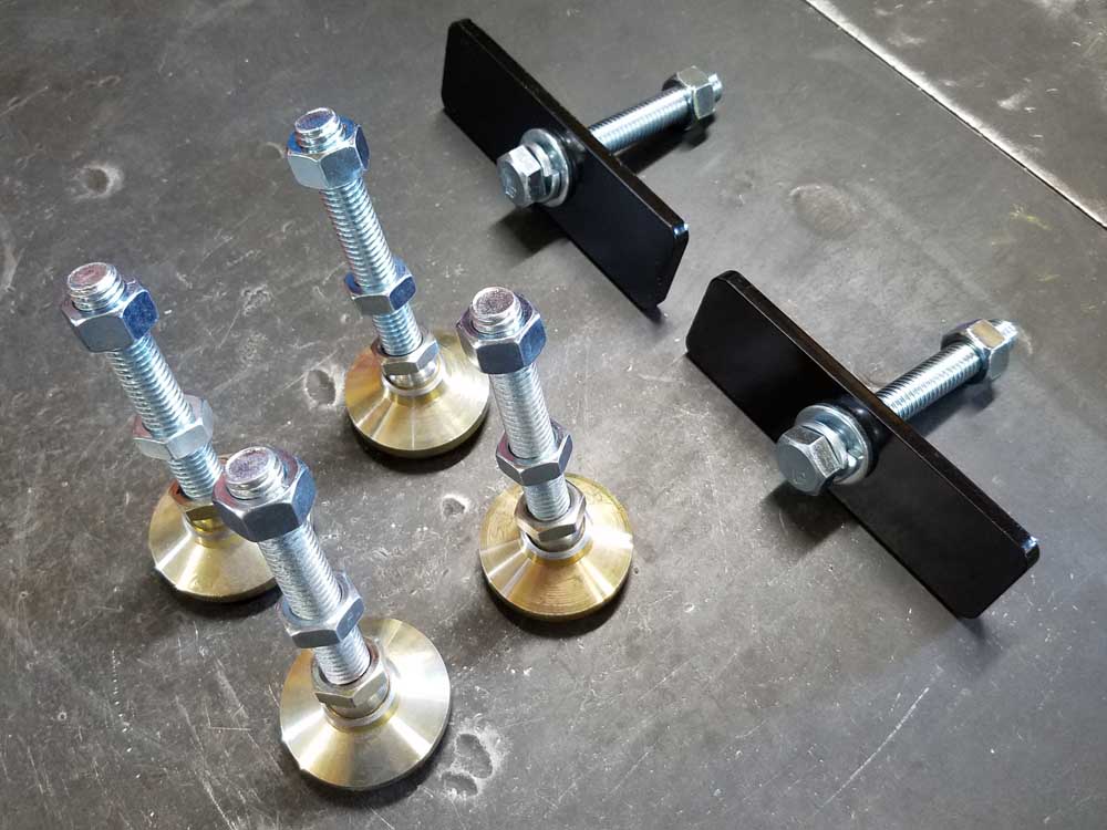 Chop Source Frame Jig Swivel Leveling Feet