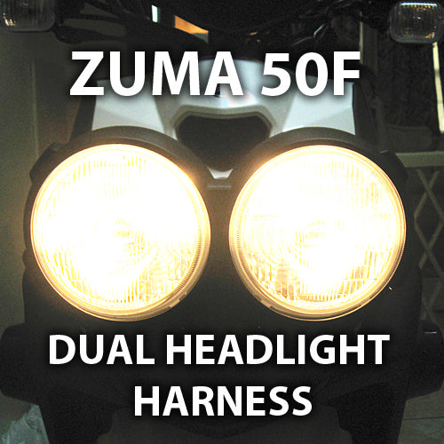 Yamaha Zuma 50F Dual Headlight Harness (4-stroke fuel-injected, 2012-2019)