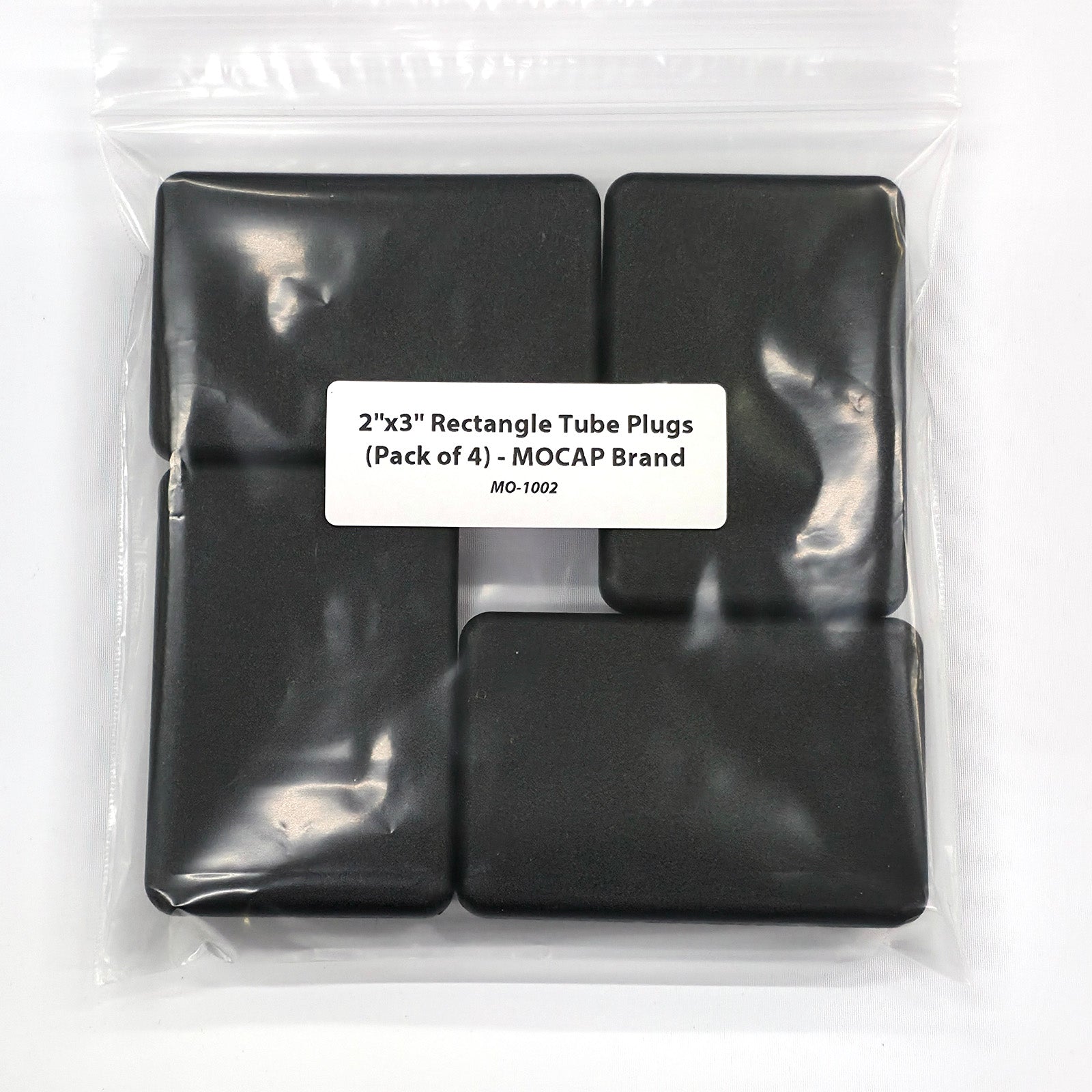 2"x3" Rectangle Tube Plugs (Pack of 4) - MOCAP Brand