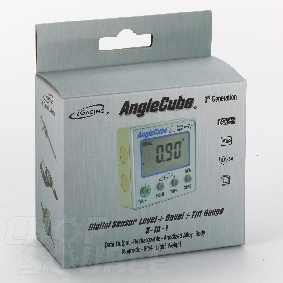 Angle Cube Digital Magnetic Protractor Gauge Level 