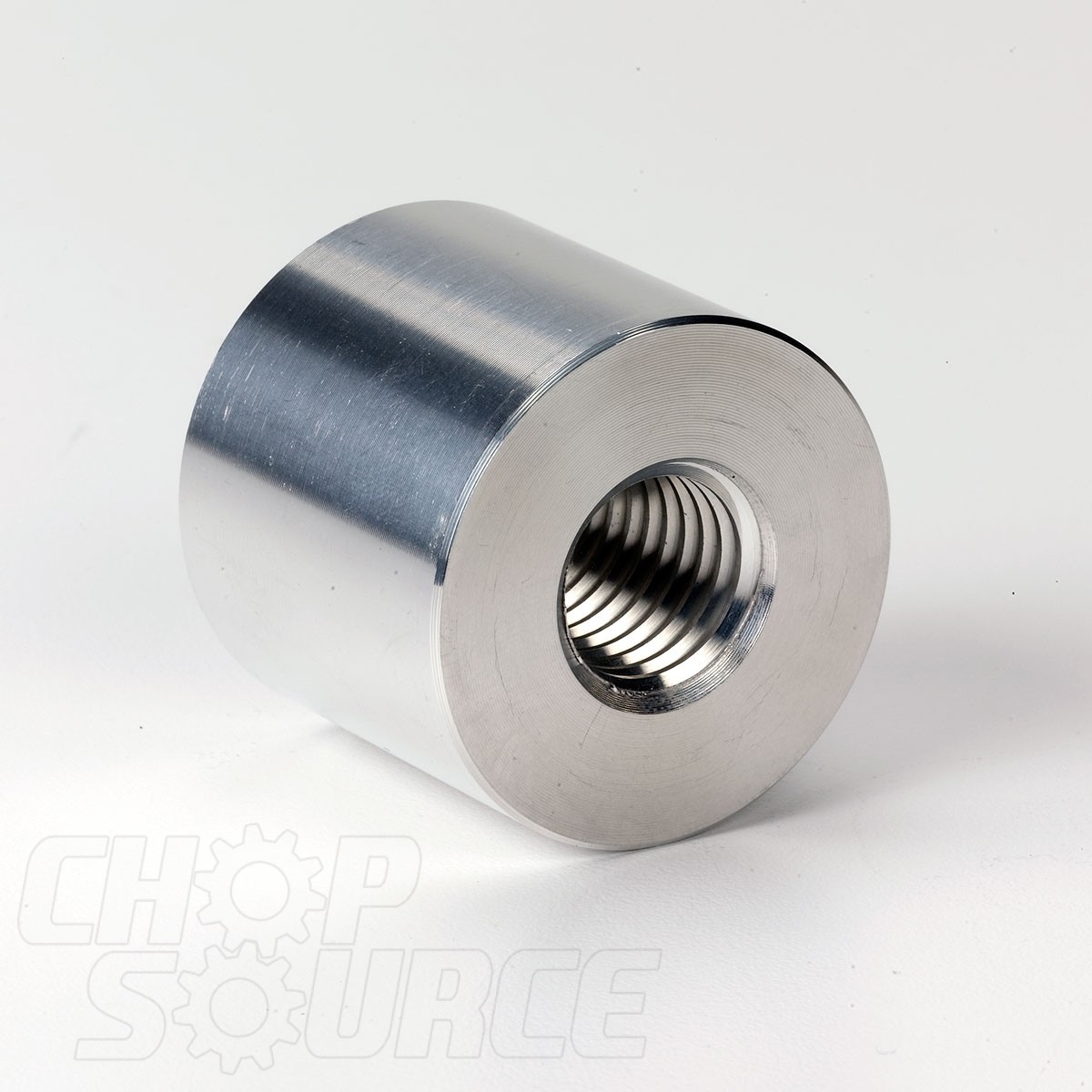 Threaded spacer for chop source frame jig neck fixture