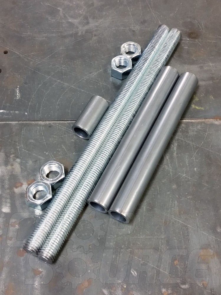 3/4" Threaded Rods and Spacer Material for Axle Plate Fixture