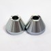 Bottom Bracket Cones (for Bicycle Frame Jig/Fixture) - Stainless Steel - Pair 