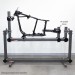 Chop Source Motorcycle Frame Jig Rotisserie Stand with Full Frame Jig Kit - Harley Big Twin Frame Shown